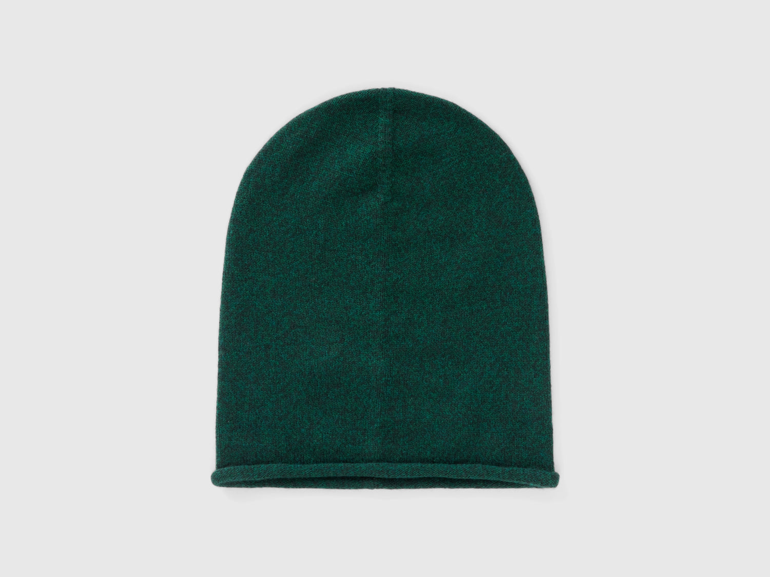 Cappellino in misto lana e cashmere da uomo verde scuro | Benetton Outlet
