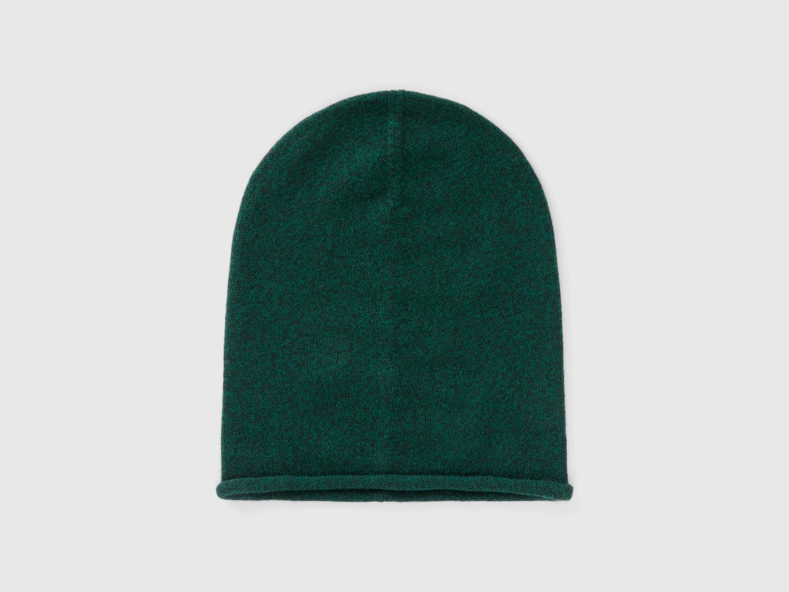 Cappellino in misto lana e cashmere da uomo verde scuro | Benetton Outlet