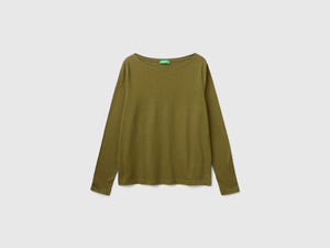 T-shirt con scollo a barchetta 100% cotone