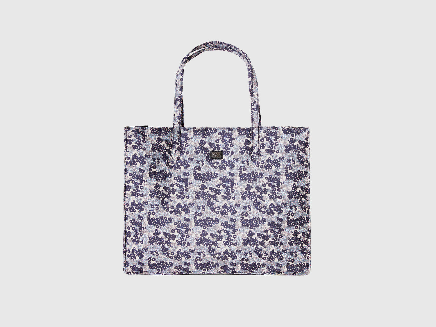 Shopping bag a fiori da donna lilla | Benetton Outlet