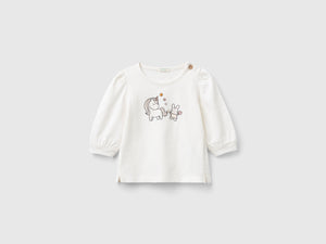 T-shirt manica lunga in cotone bio
