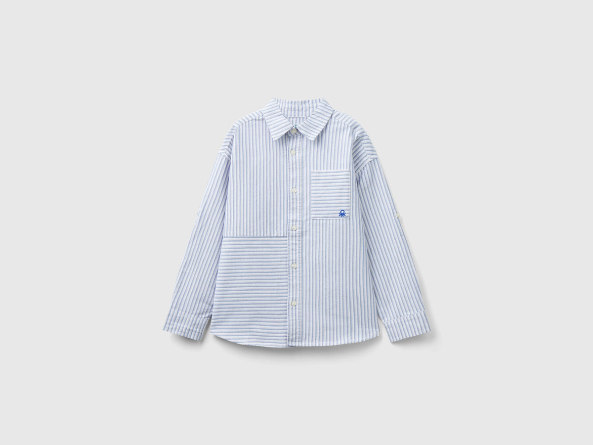 Camicia manica lunga a righe