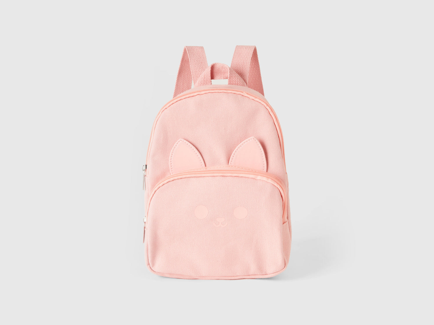 Zaino stampa gattino in puro cotone da bimba rosa | Benetton Outlet