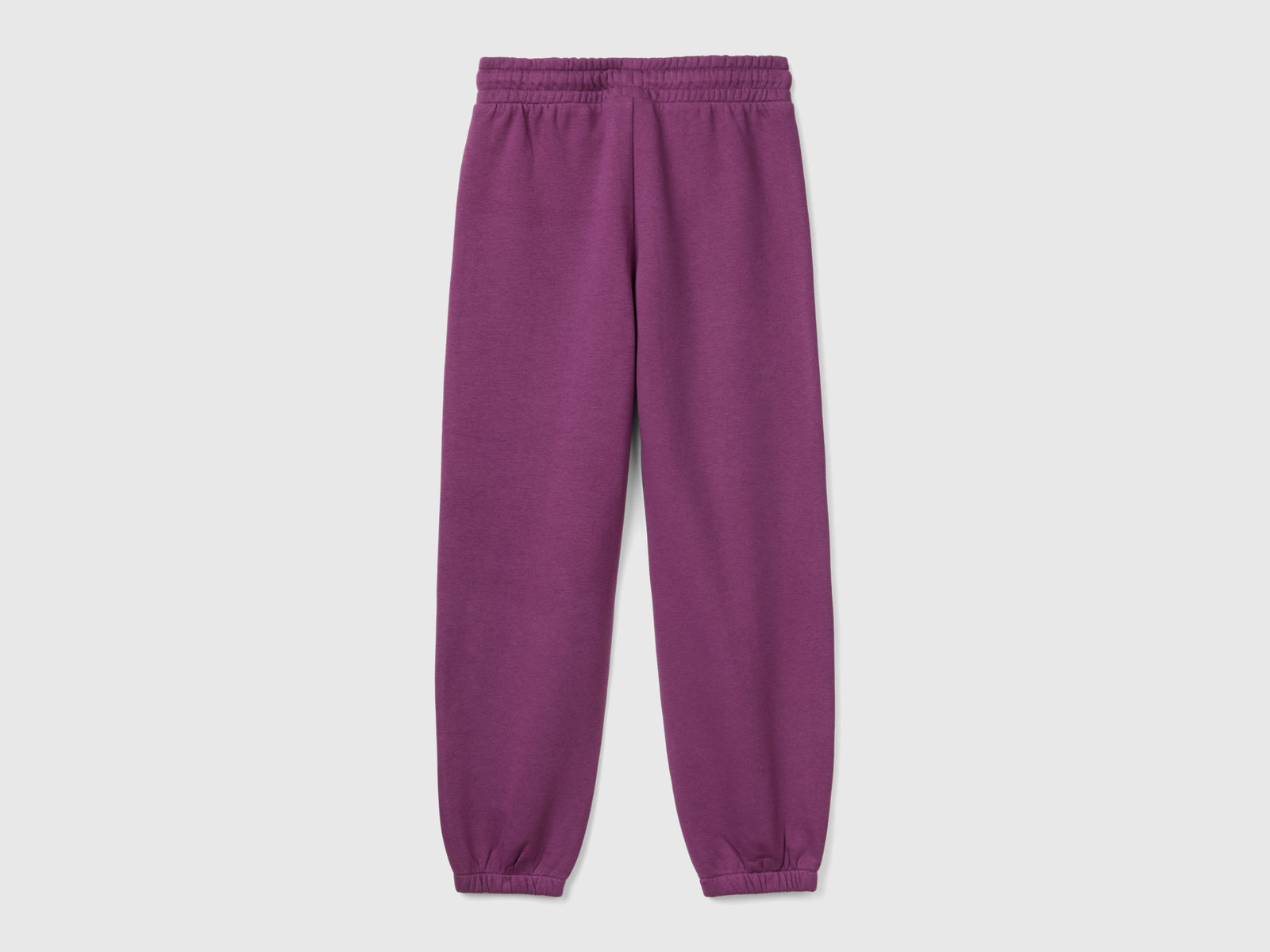Joggers in felpa con coulisse da bambina malva 2 | Benetton Outlet