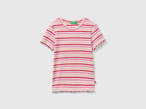 Maglietta a righe in cotone stretch