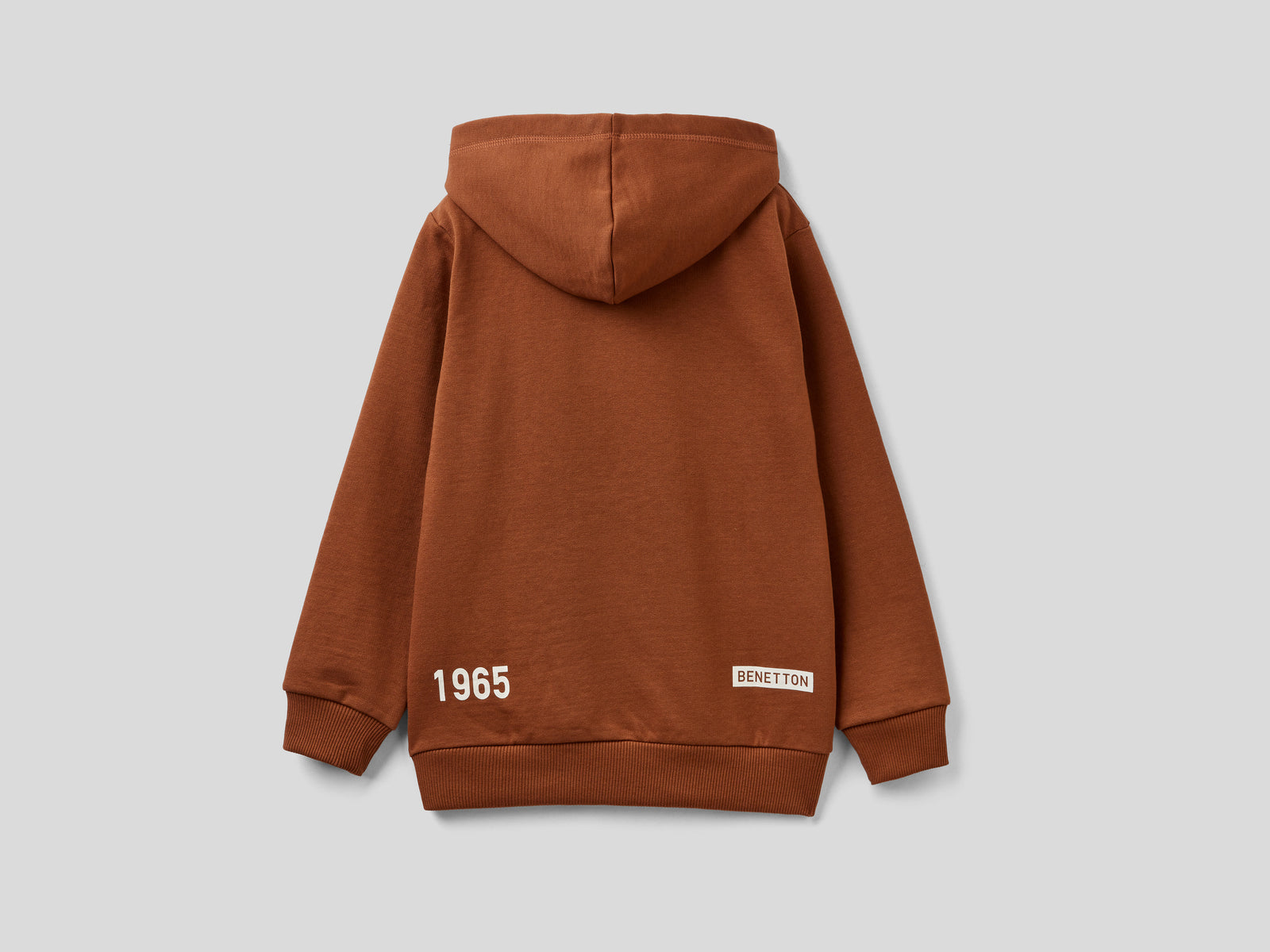 Calda felpa con cappuccio da bambino marrone 2 | Benetton Outlet