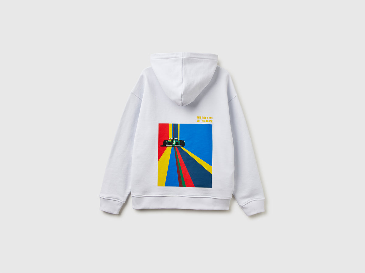 Felpa Benetton Formula con cappuccio