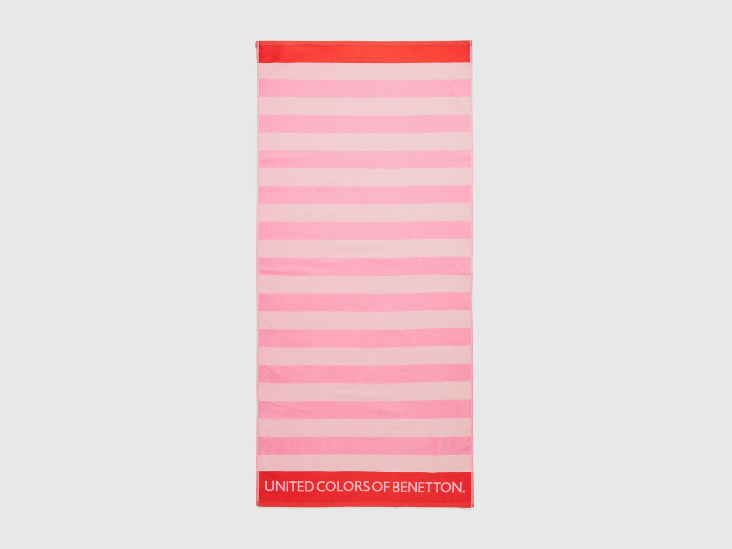 Telo mare a righe rosa e bianco da bambino multi-color | Benetton Outlet