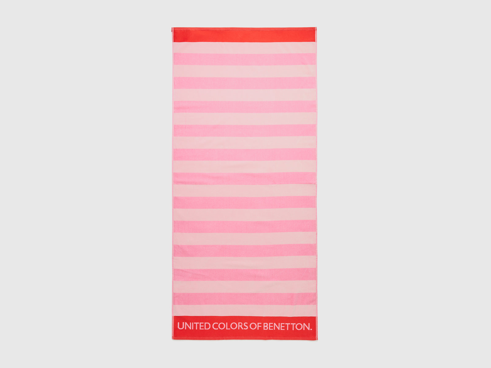 Telo mare a righe rosa e bianco da bambino multi-color | Benetton Outlet