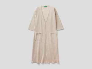 Maxi cardigan manica a 3/4