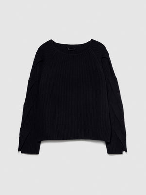 Maglia con intrecci