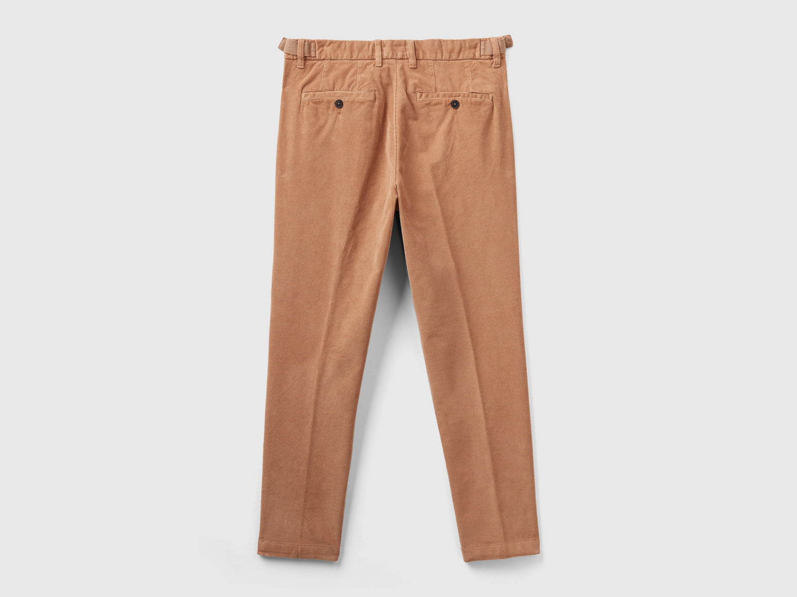 Chino slim fit in velluto a costine da uomo cammello 2 | Benetton Outlet