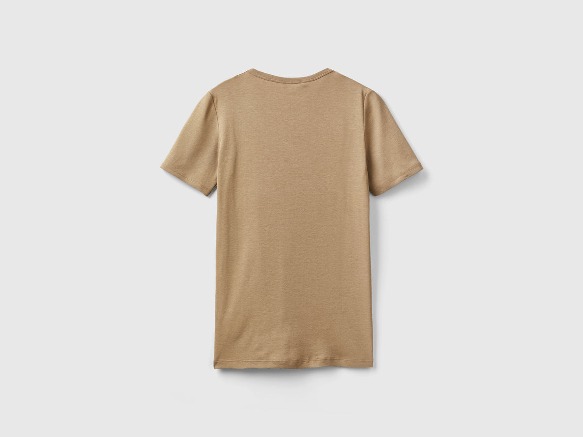 T-shirt in cotone a fibra lunga