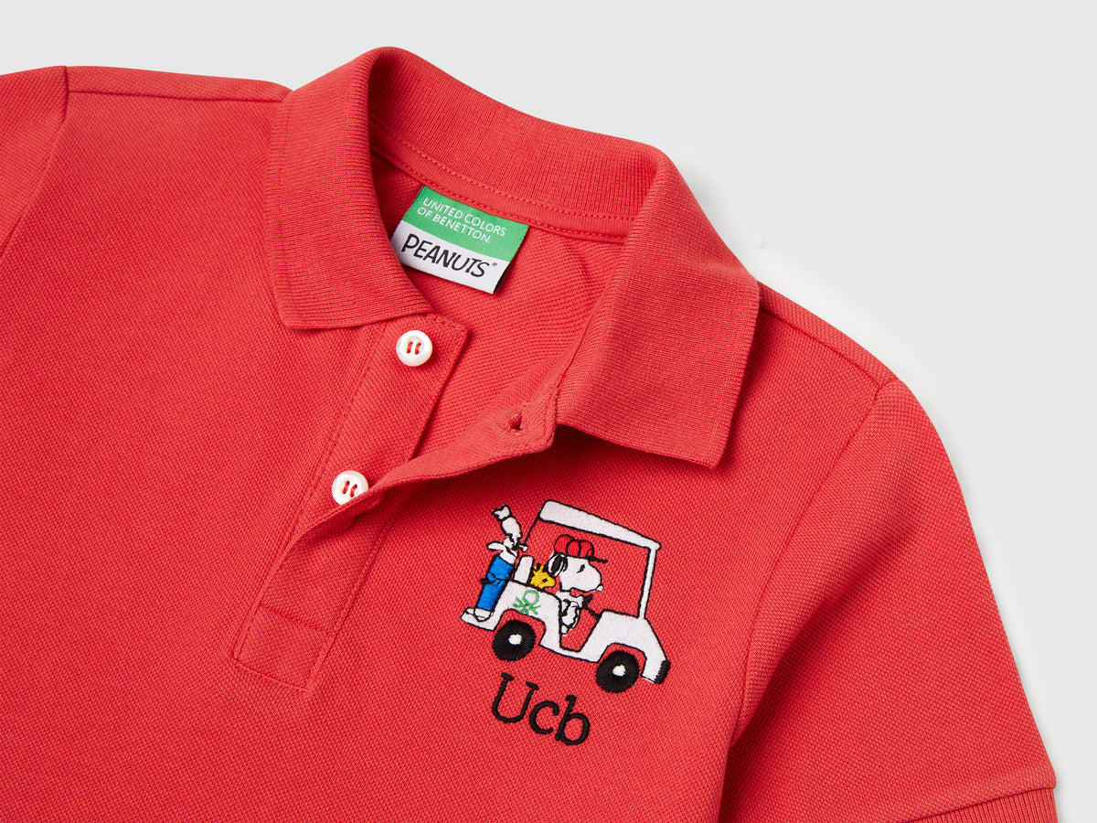 Polo con ricamo Snoopy ©Peanuts