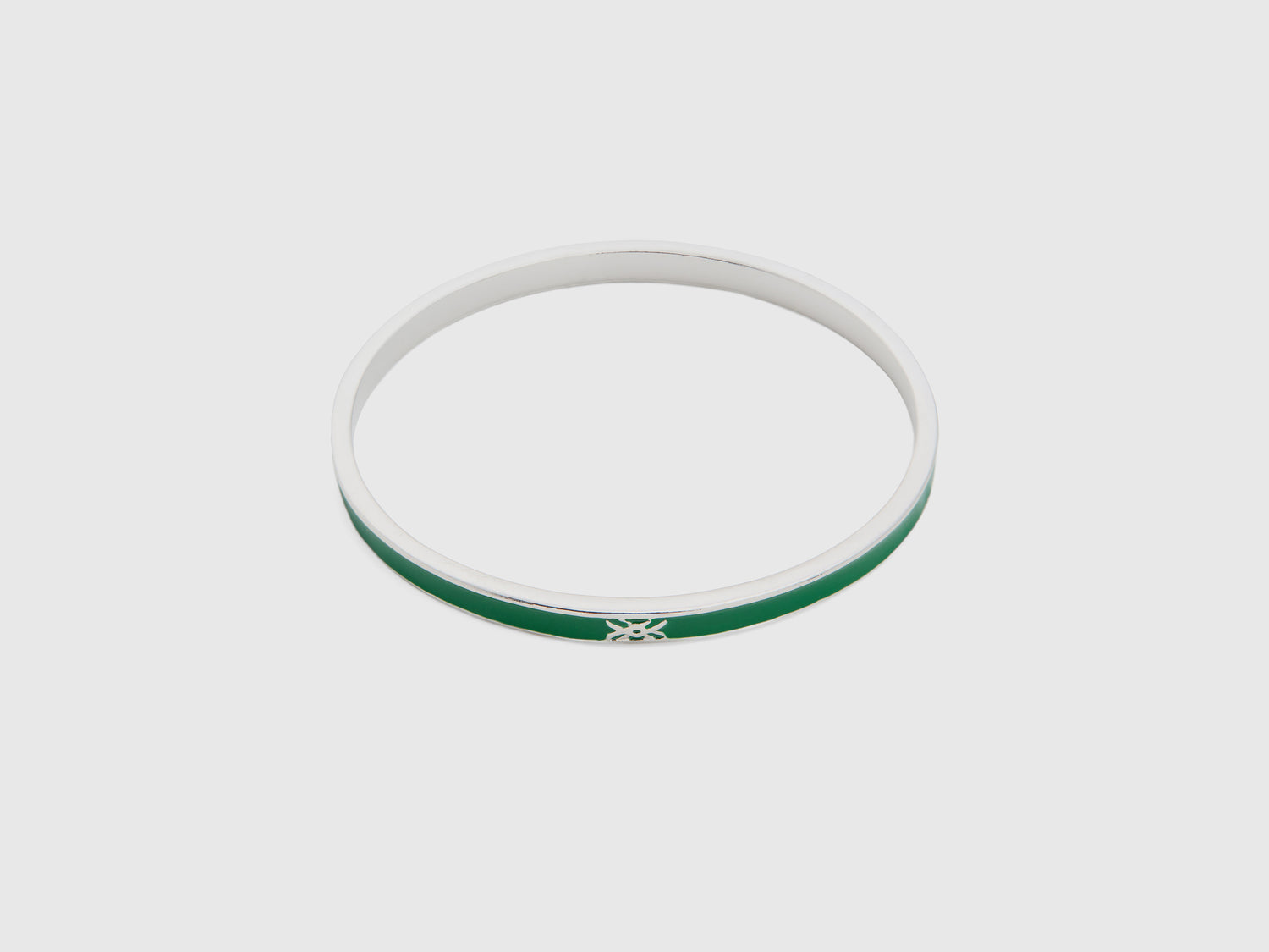 Bracciale bangle sottile da donna verde | Benetton Outlet