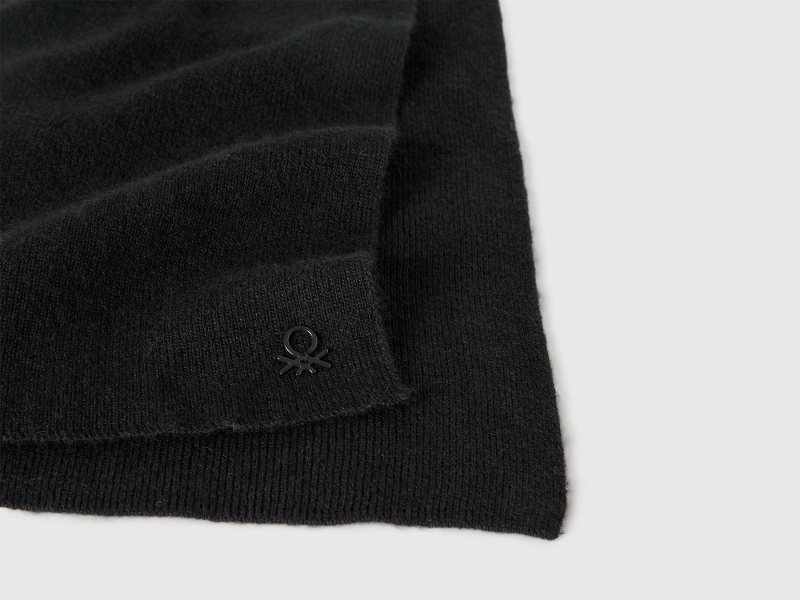 Sciarpa in misto lana da bambino nero 3 | Benetton Outlet