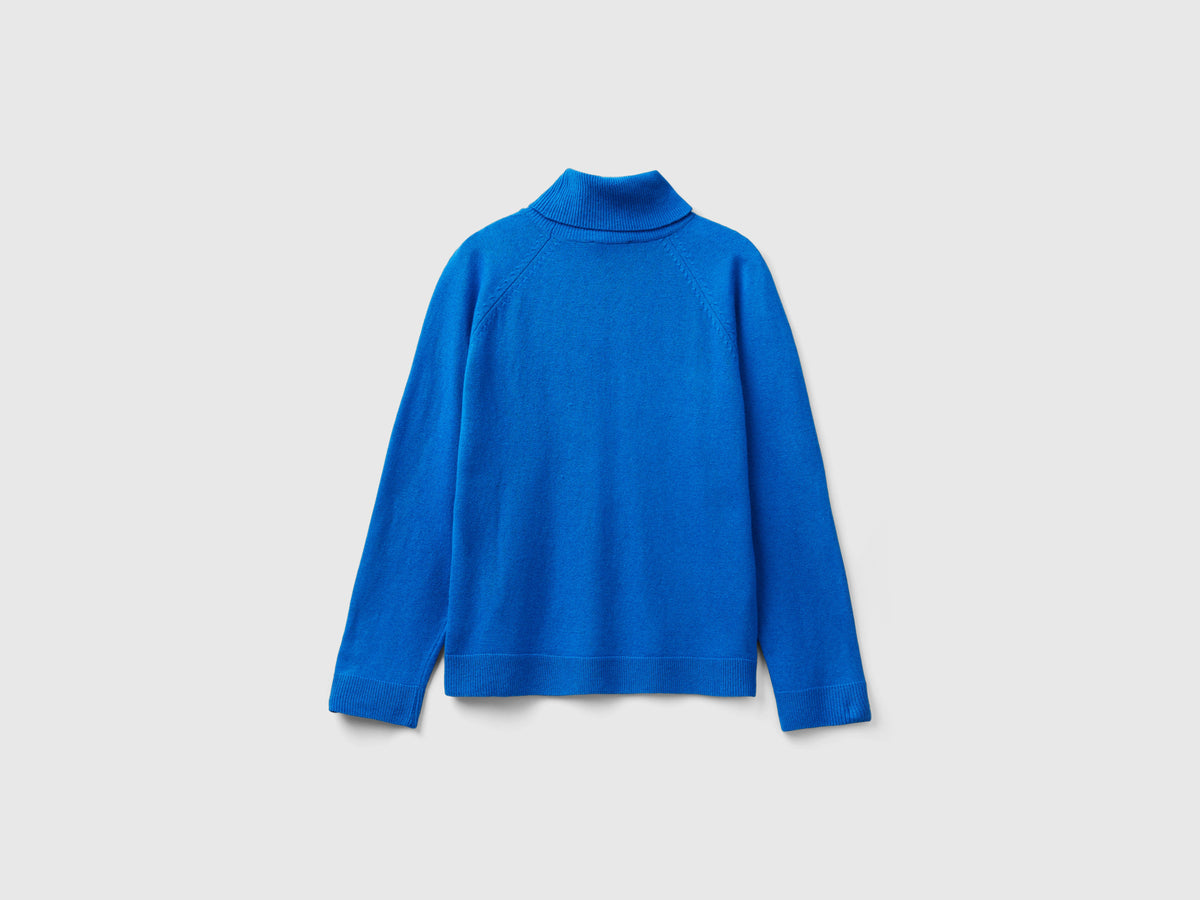 Maglione dolcevita in misto lana e cashmere