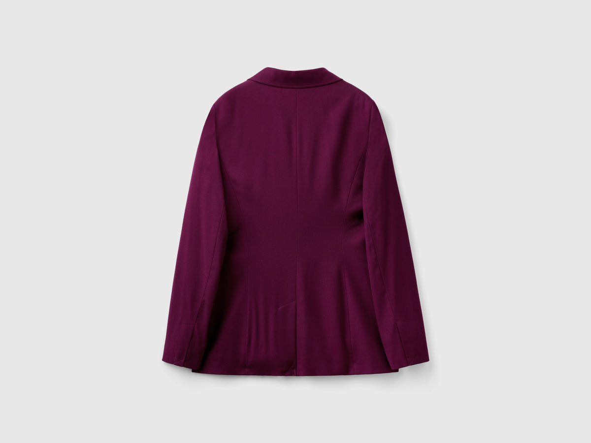 Blazer de mezcla de viscosa y lana