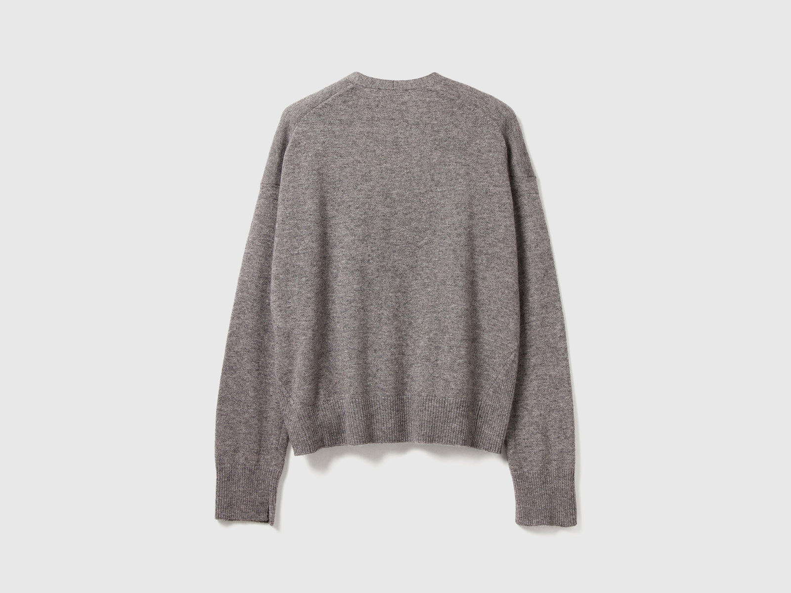 Cardigan in misto cashmere da donna grigio scuro 2 | Benetton Outlet