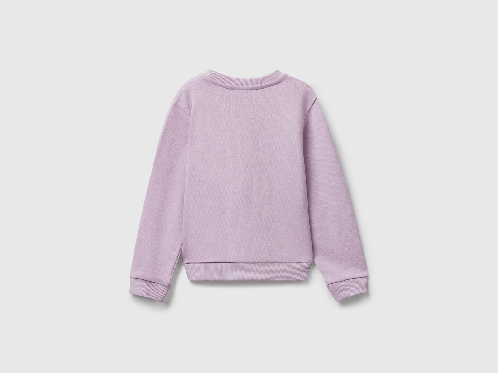 Felpa con stampa glitter da bimba lavanda 2 | Benetton Outlet