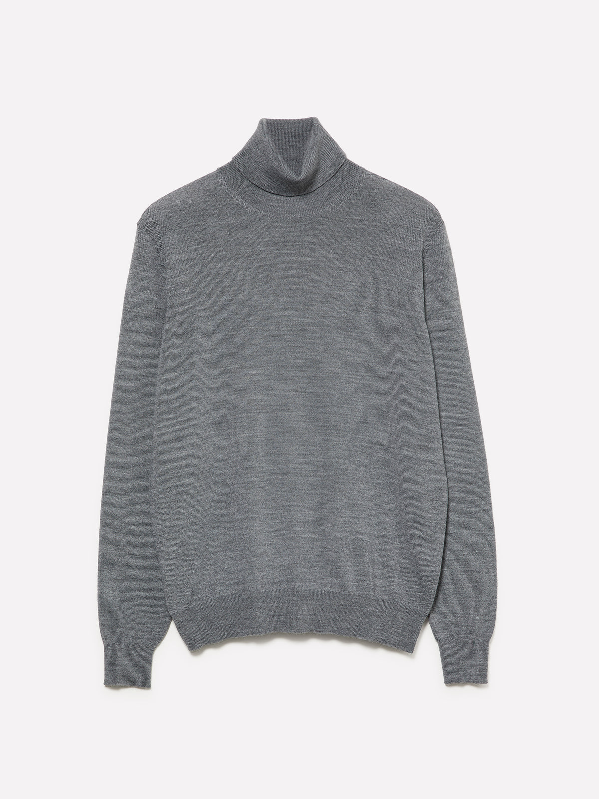 Maglia melange scuro con collo alto