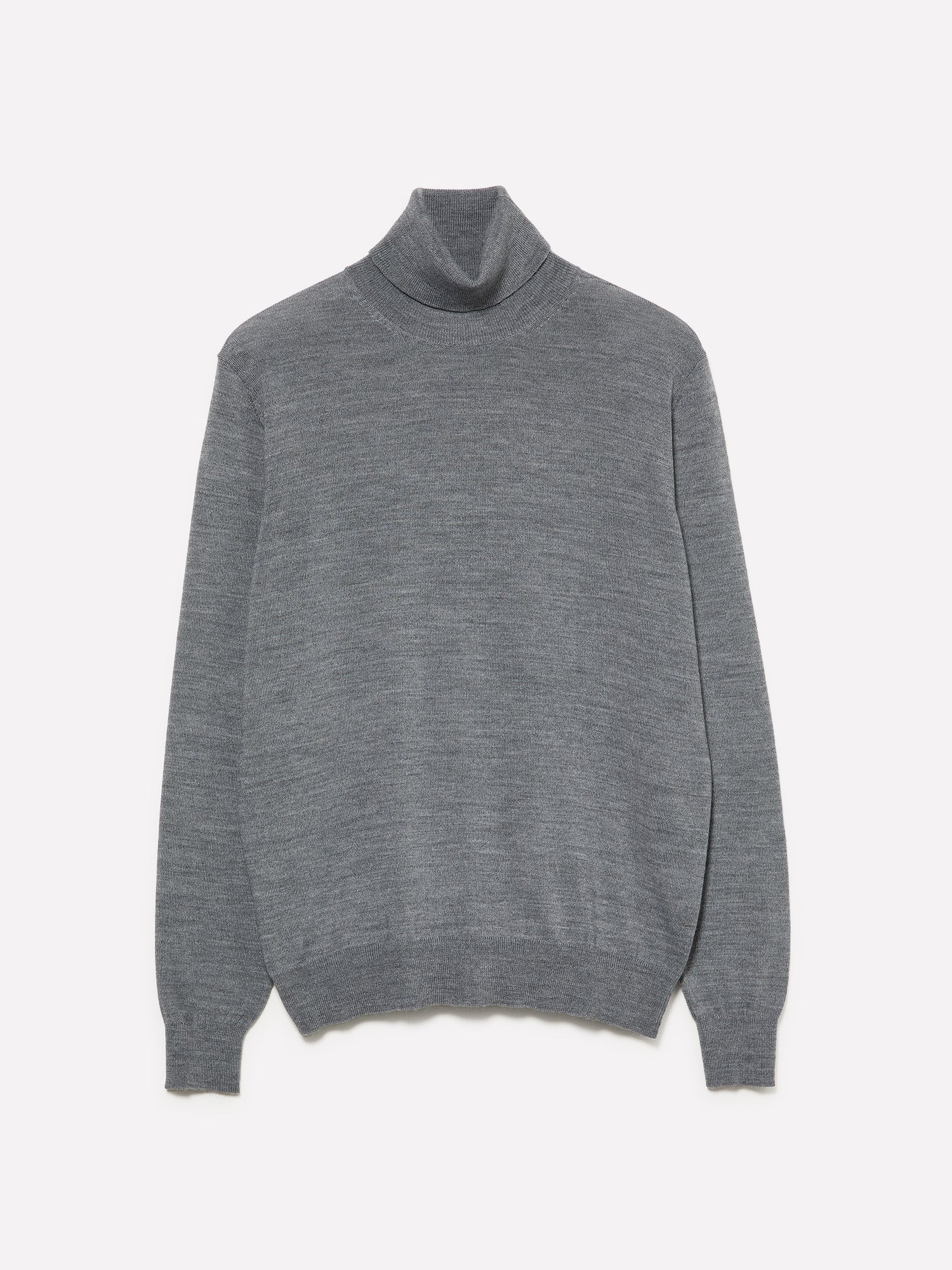 Maglia melange scuro con collo alto da uomo grigio | Sisley Outlet
