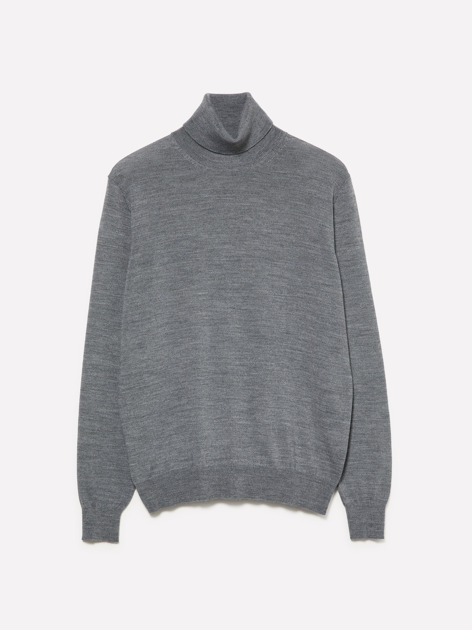 Maglia melange scuro con collo alto da uomo grigio | Sisley Outlet