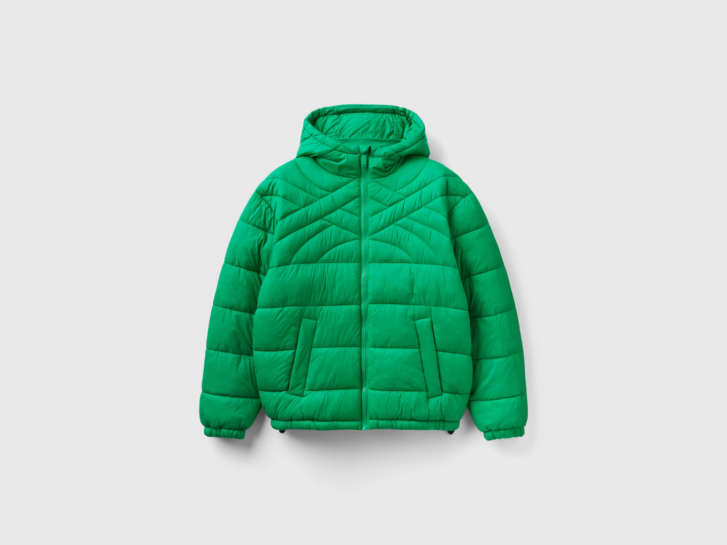 Piumino imbottito con ovatta riciclata da uomo verde | Benetton Outlet