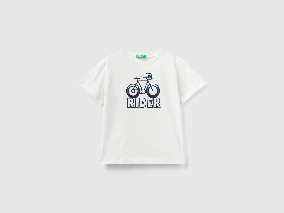 T-shirt in cotone bio con stampa