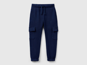 Pantaloni cargo in felpa