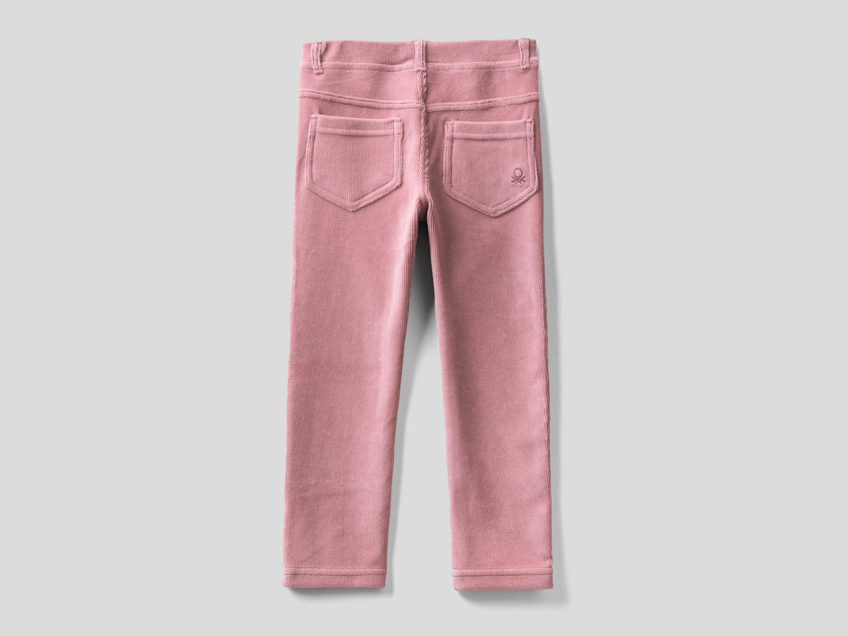 Pantaloni in ciniglia a costine
