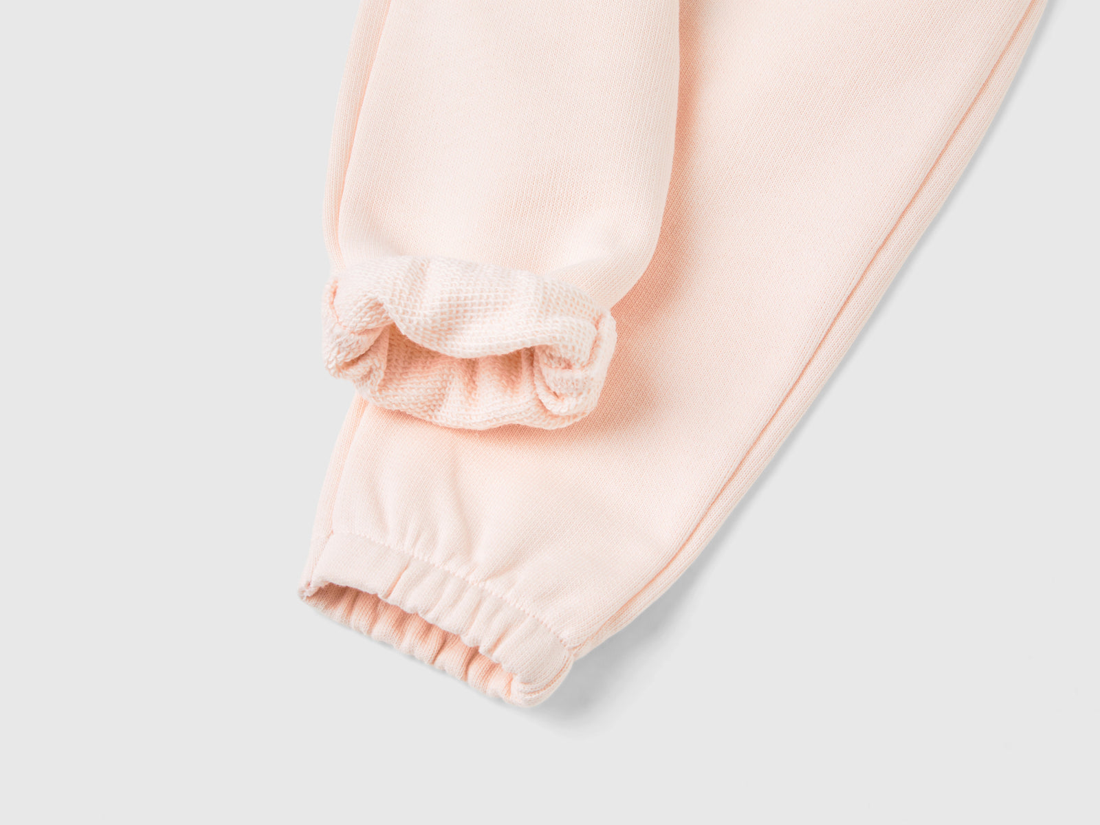 Organic cotton sweatpants da neonato rosa tenue 3 | Benetton Outlet
