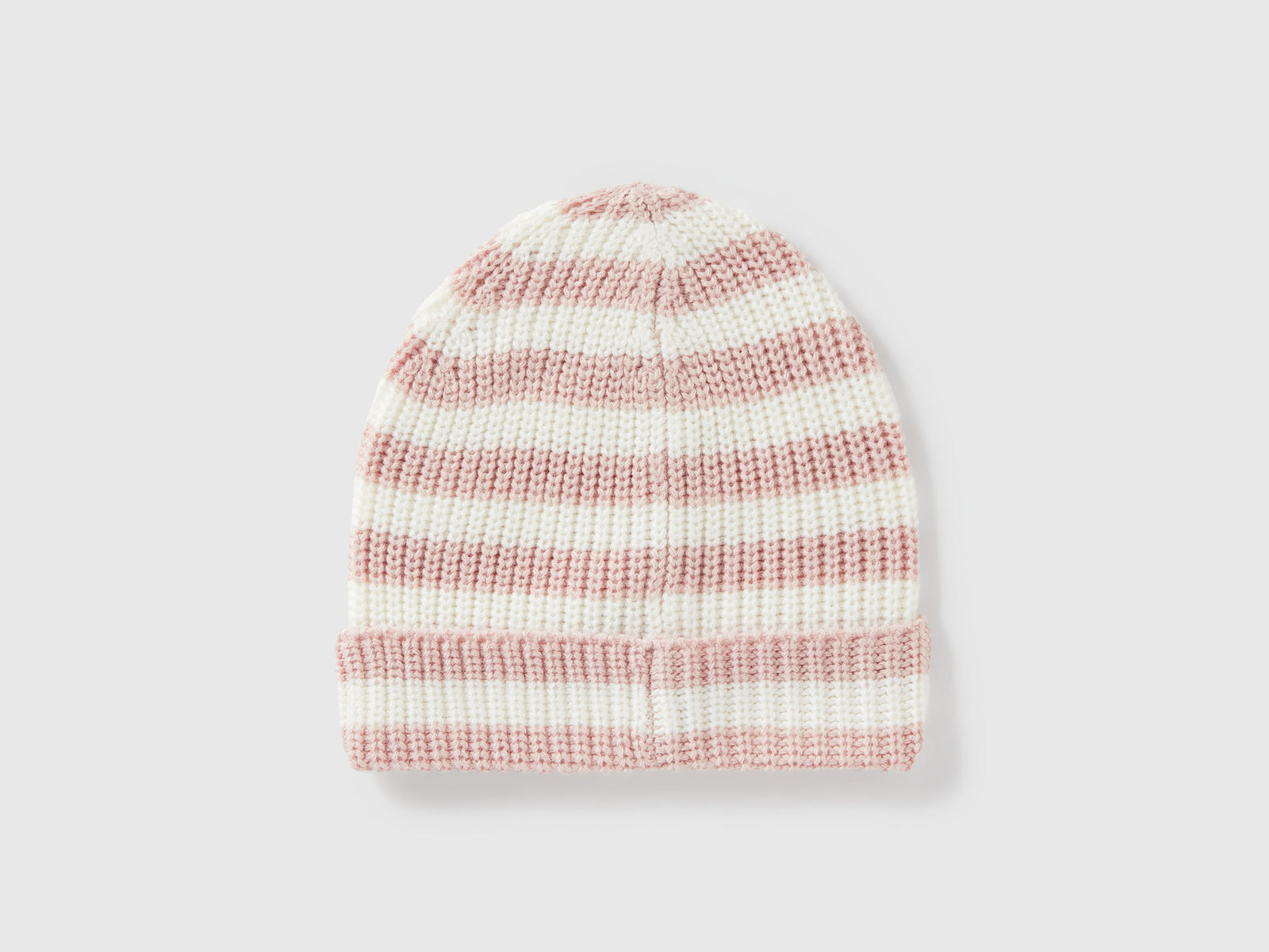 Cappello a righe da bimbo rosa tenue 2 | Benetton Outlet
