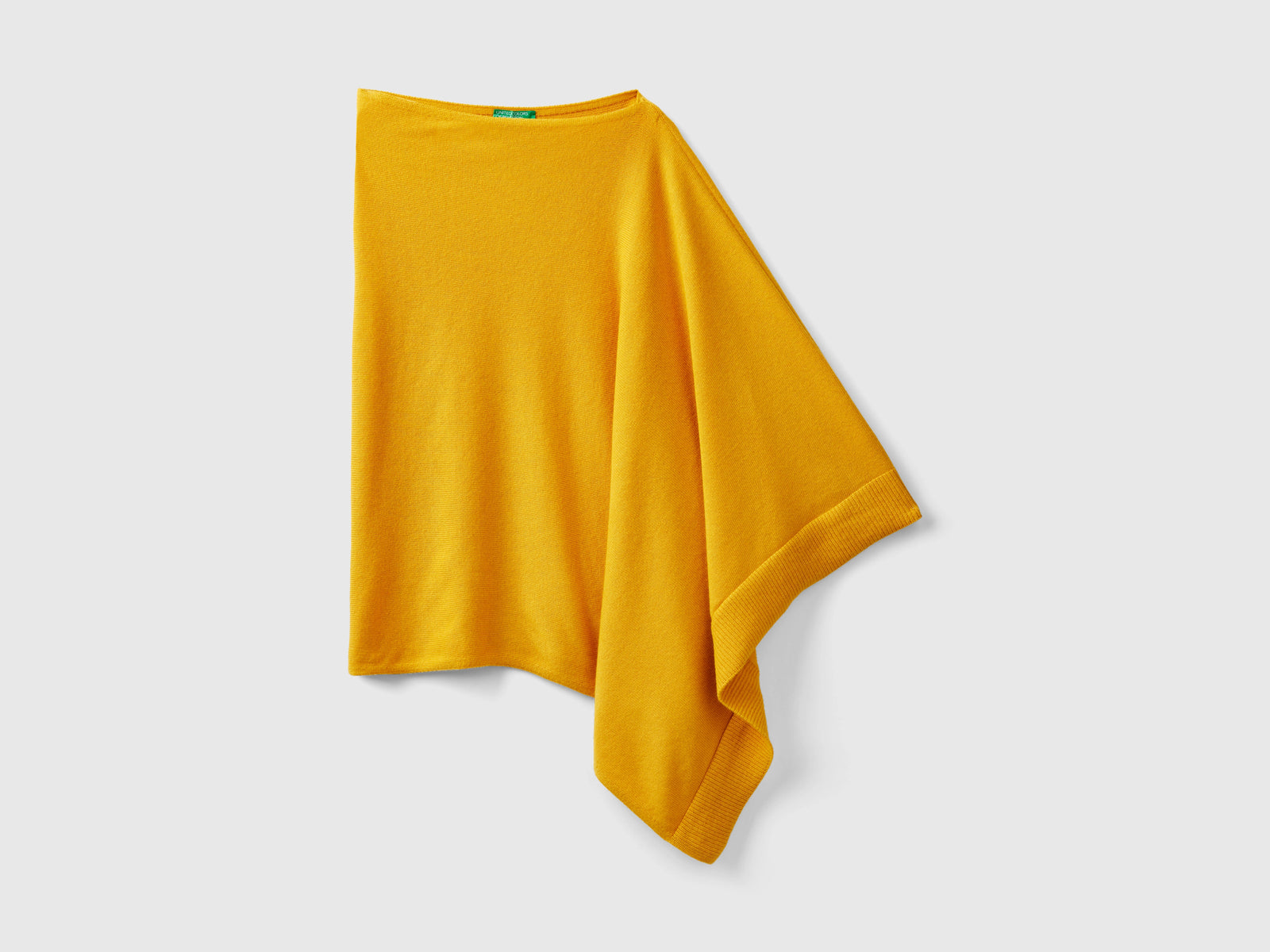 Mantella in misto cashmere da donna giallo | Benetton Outlet