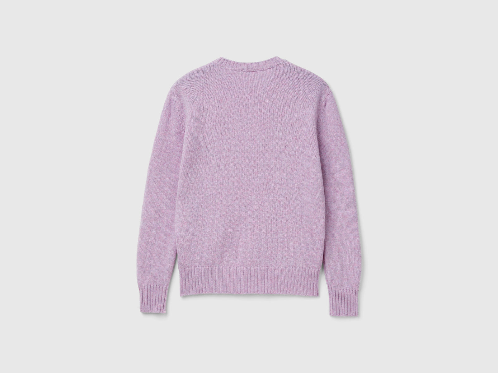 Maglia in pura lana Shetland da donna lilla 2 | Benetton Outlet