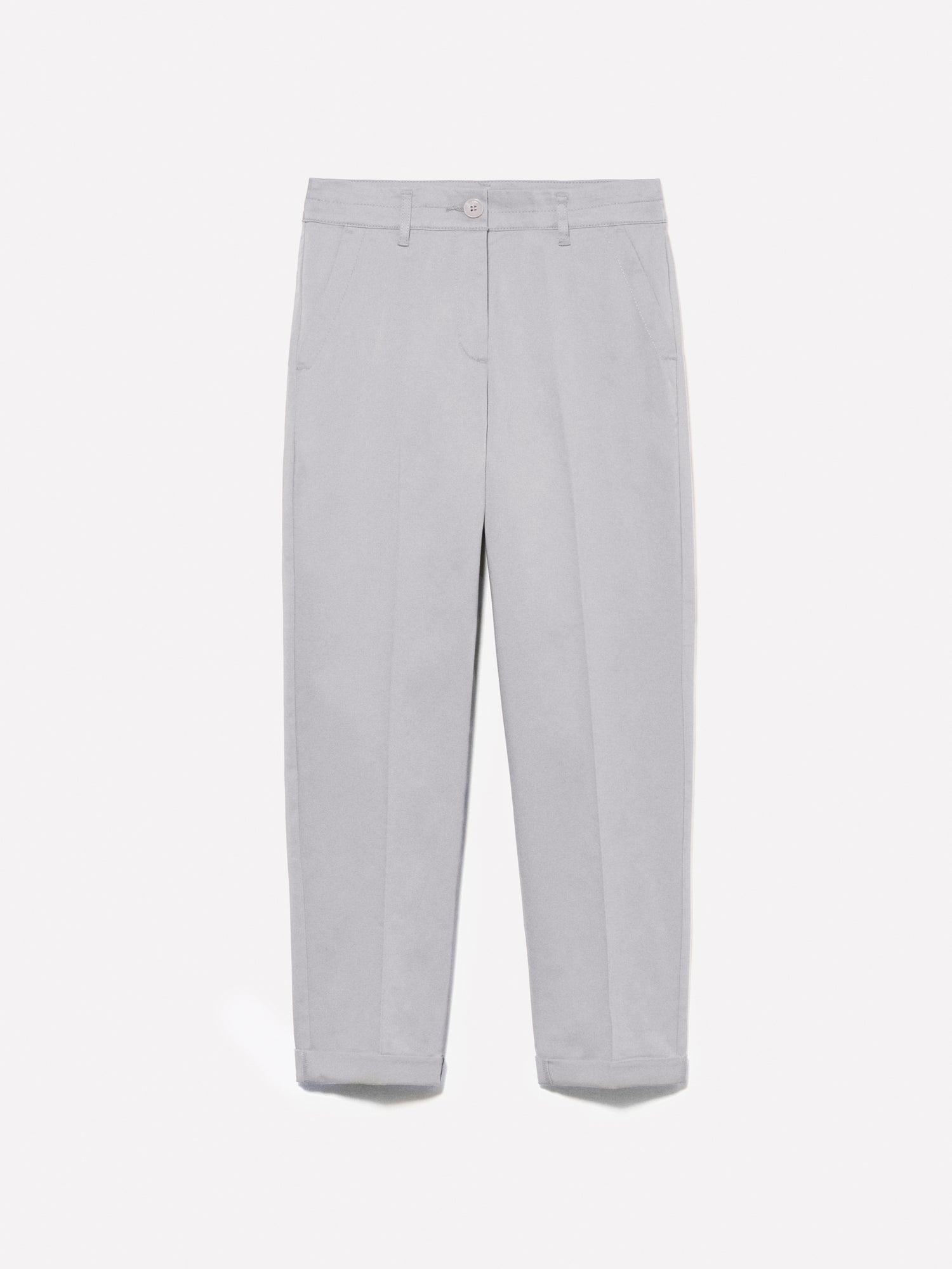 Pantaloni a sigaretta da donna grigio chiaro | Sisley Outlet