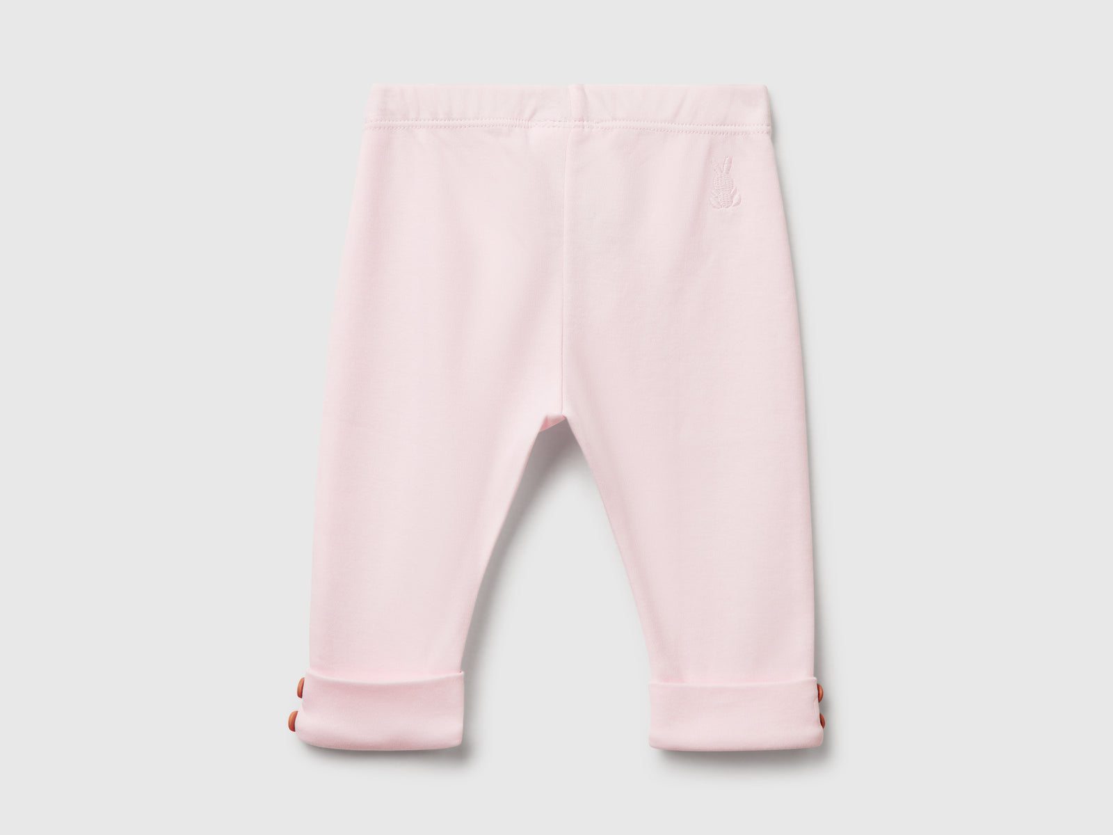 Leggings in puro cotone da neonato rosa 2 | Benetton Outlet