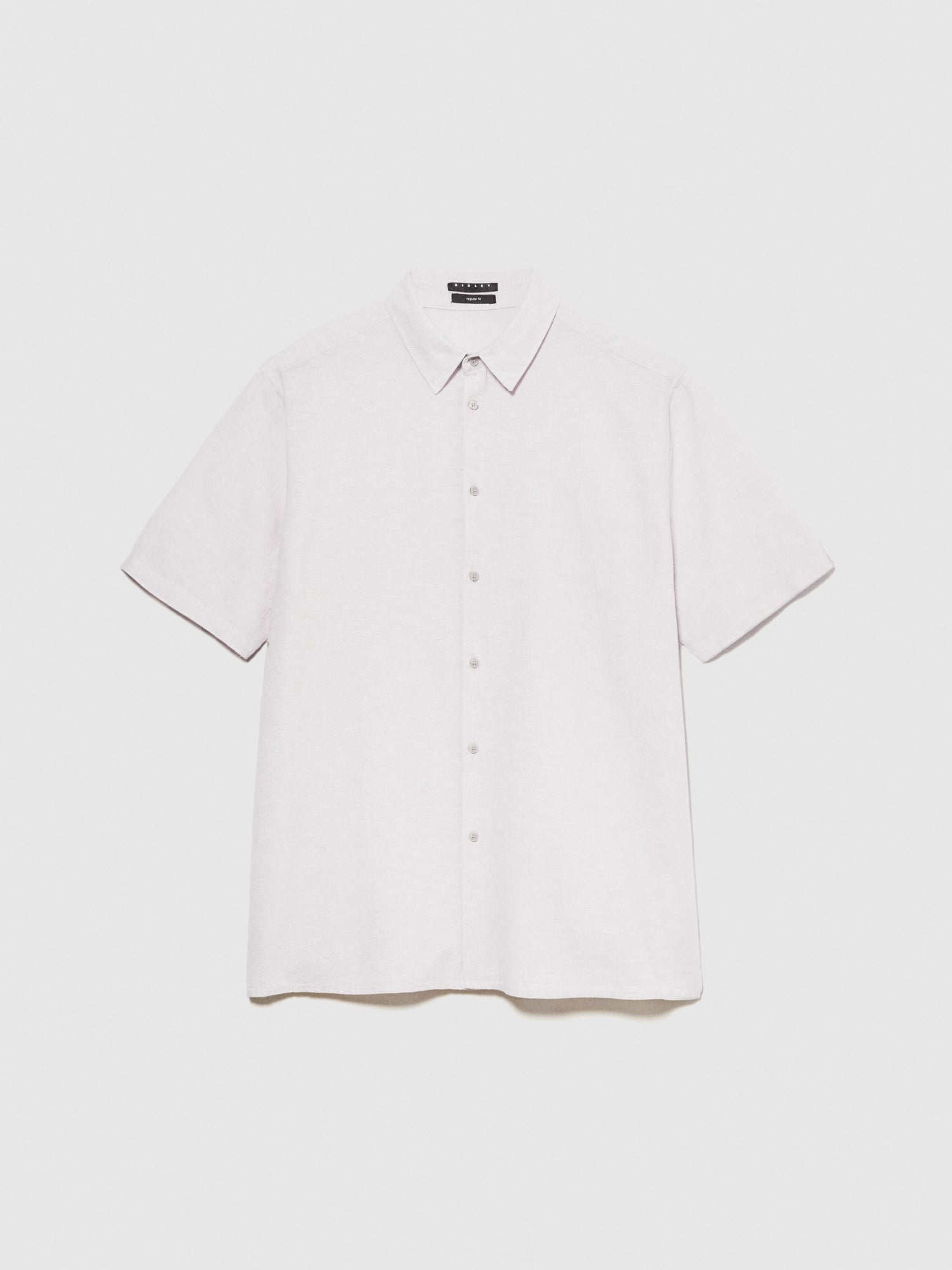 Camicia a maniche corte in misto lino da uomo bianco panna | Sisley Outlet