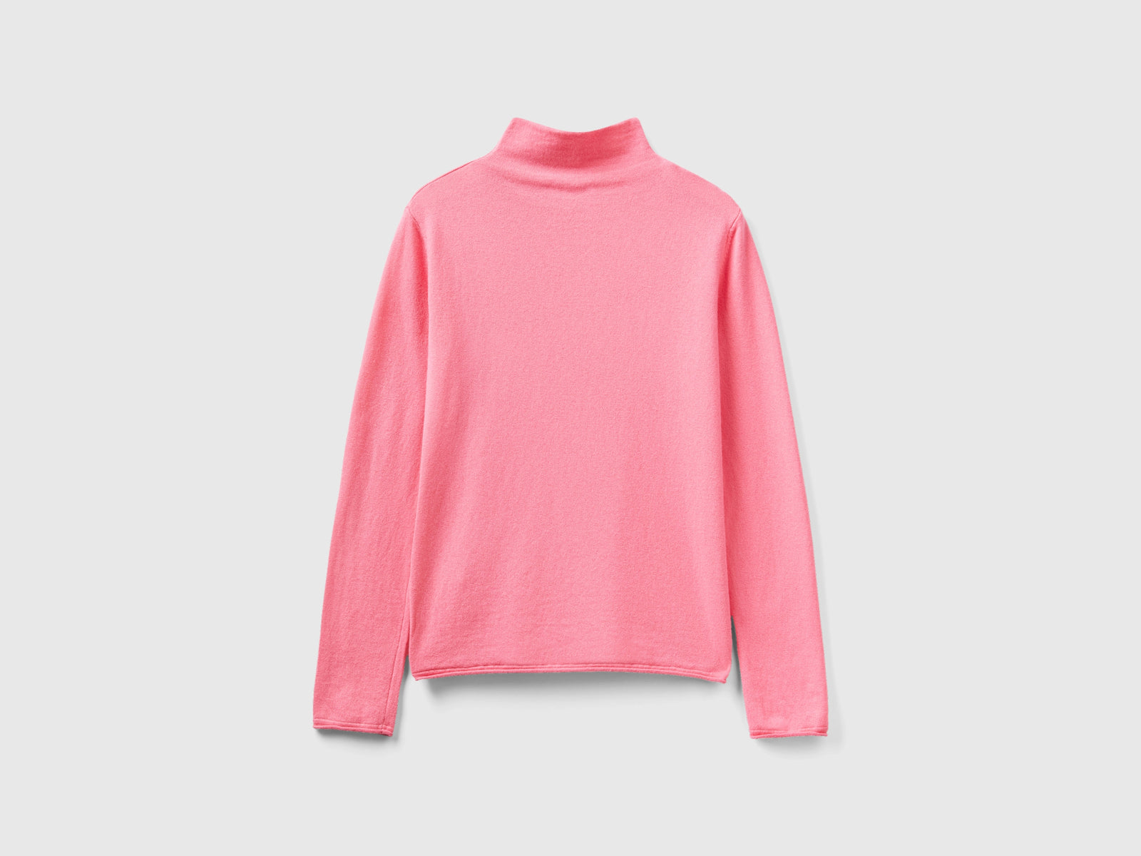 Maglia in misto cashmere da donna rosa 2 | Benetton Outlet