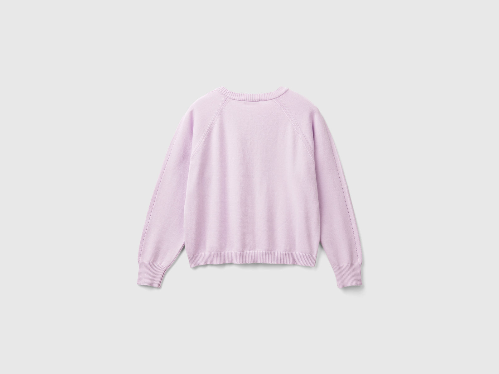 Cardigan in puro cotone da bambina lilla 2 | Benetton Outlet