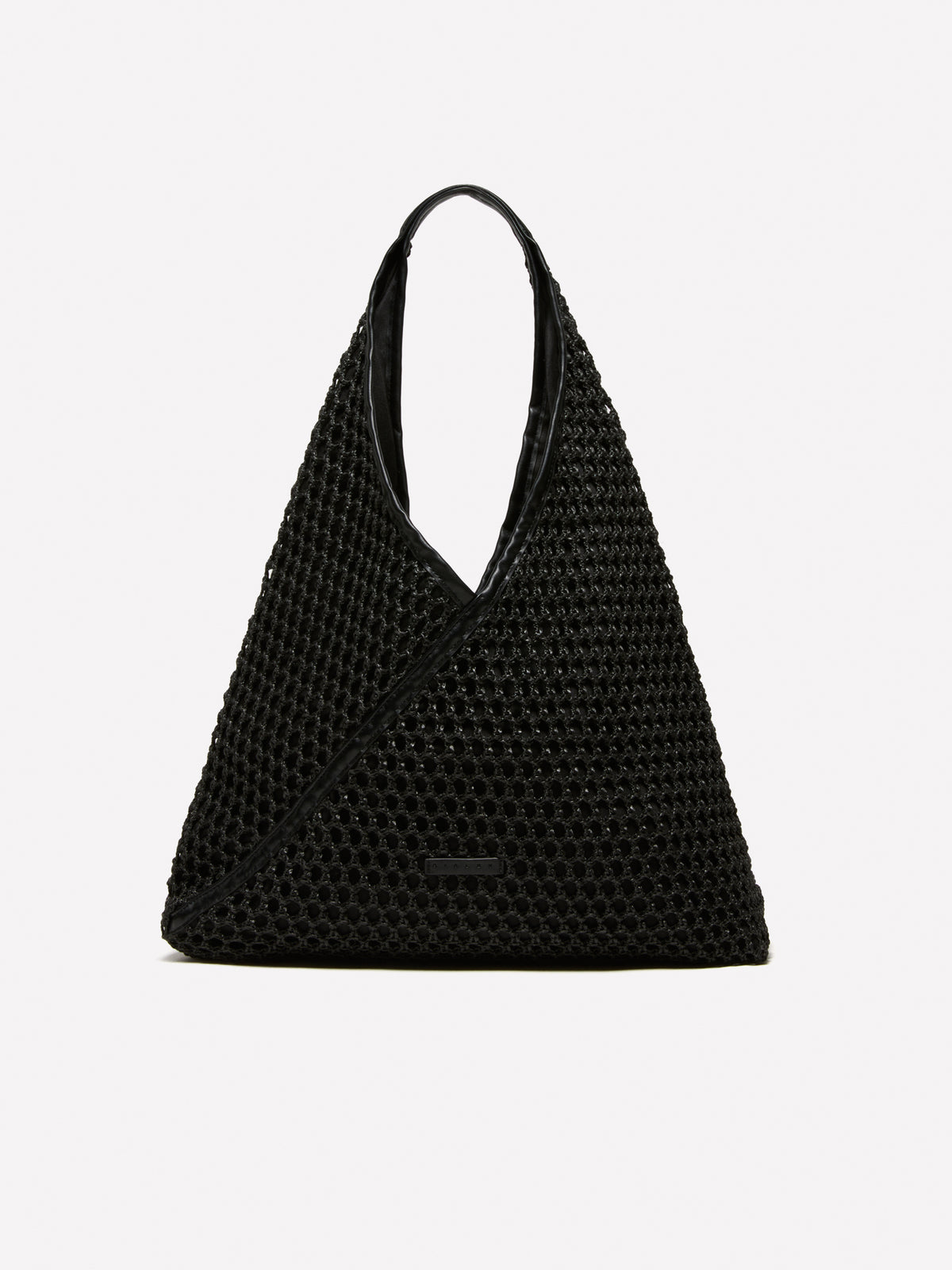 Crochet-look tote bag