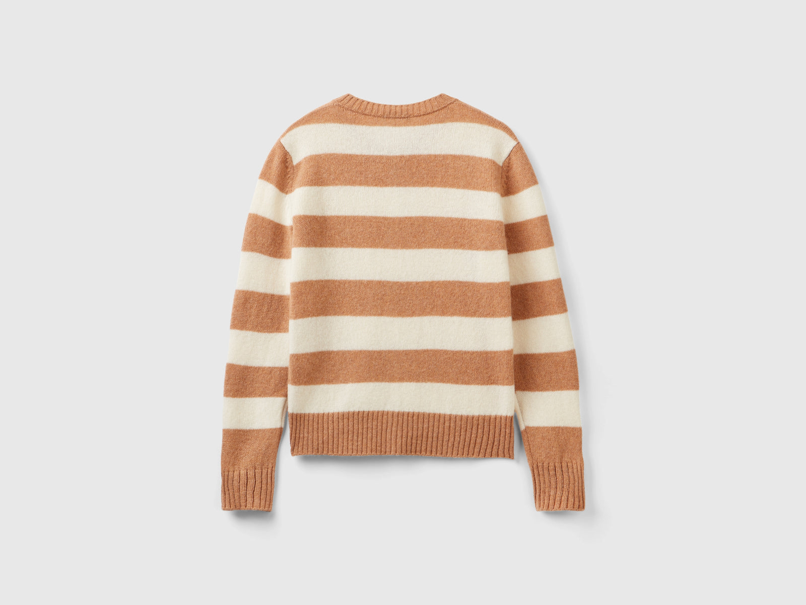 Cardigan a righe in pura lana Shetland da donna multi-color 4 | Benetton Outlet