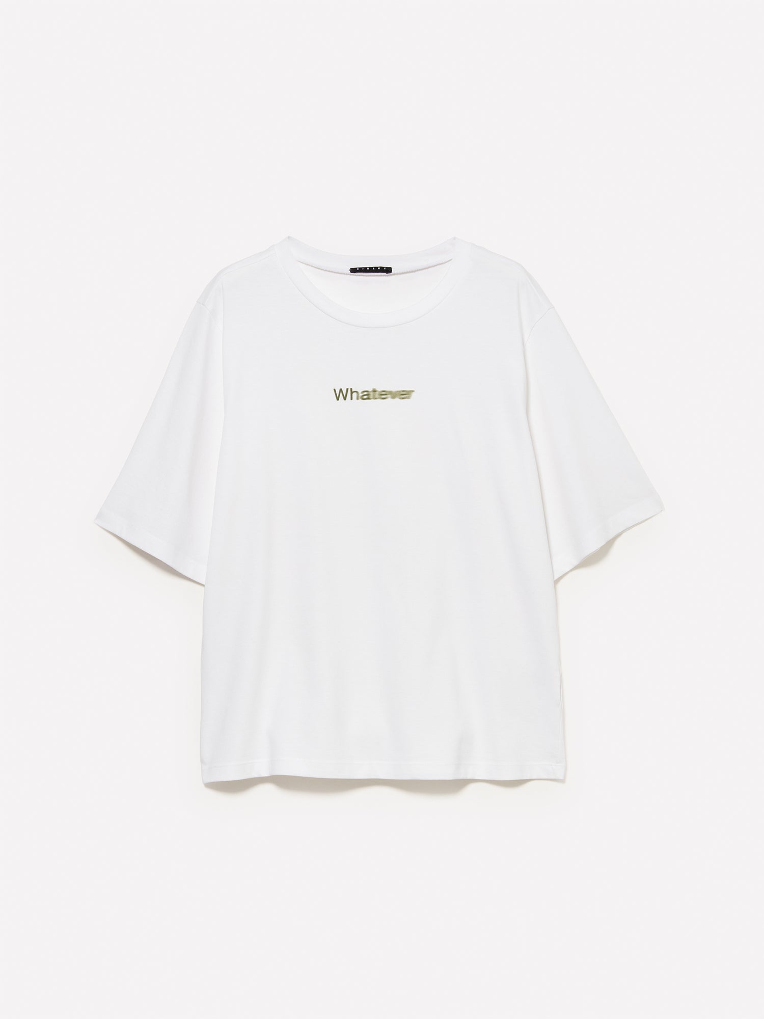 T-shirt con stampa lettering da donna bianco | Sisley Outlet
