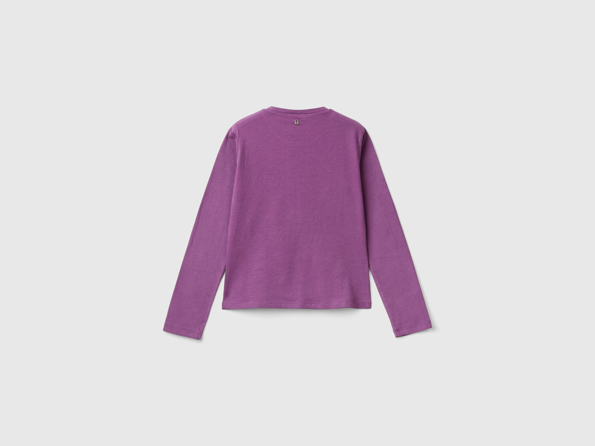Maglietta con ricamo in lurex