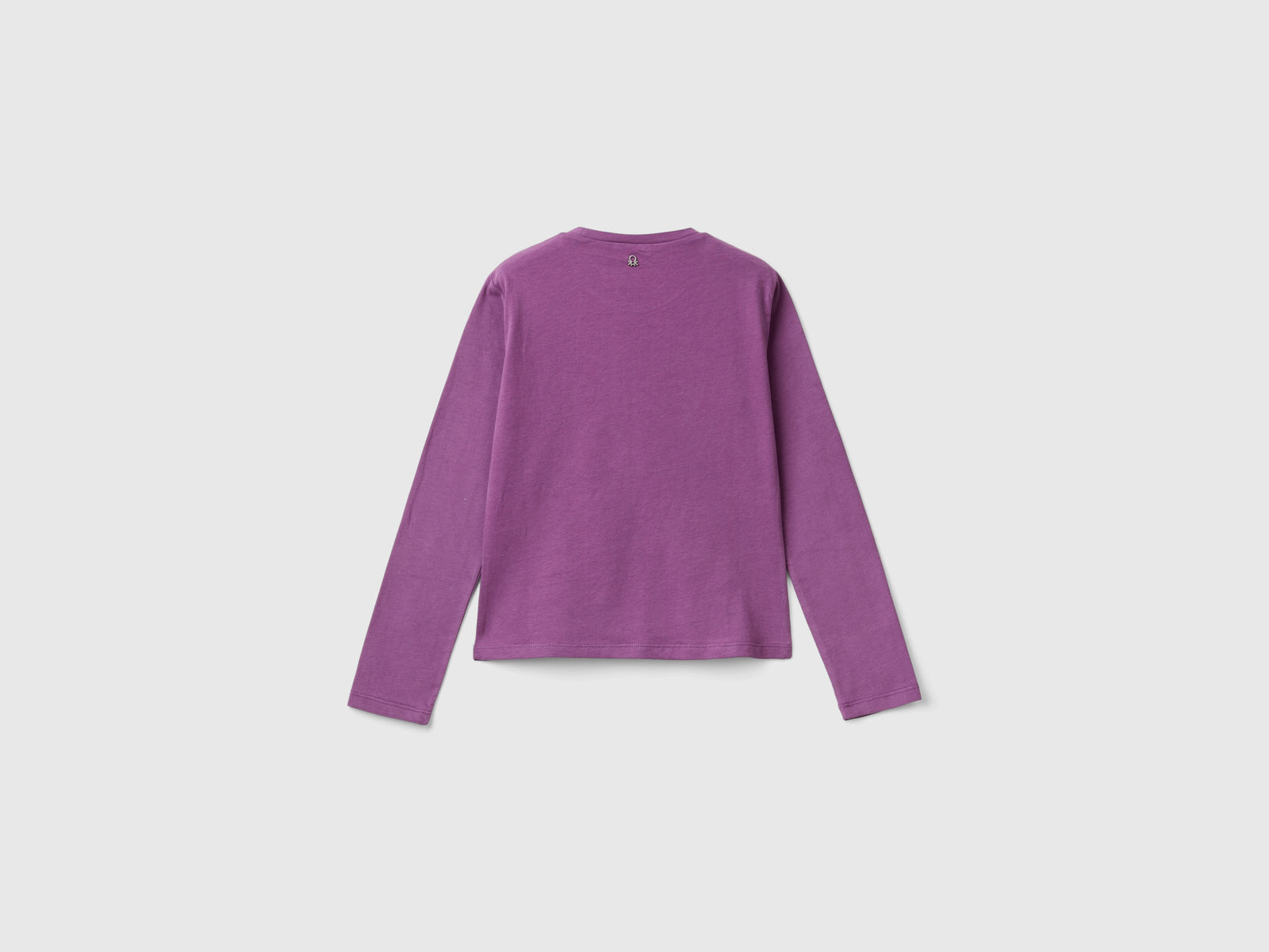 Maglietta con ricamo in lurex da bambina malva 2 | Benetton Outlet