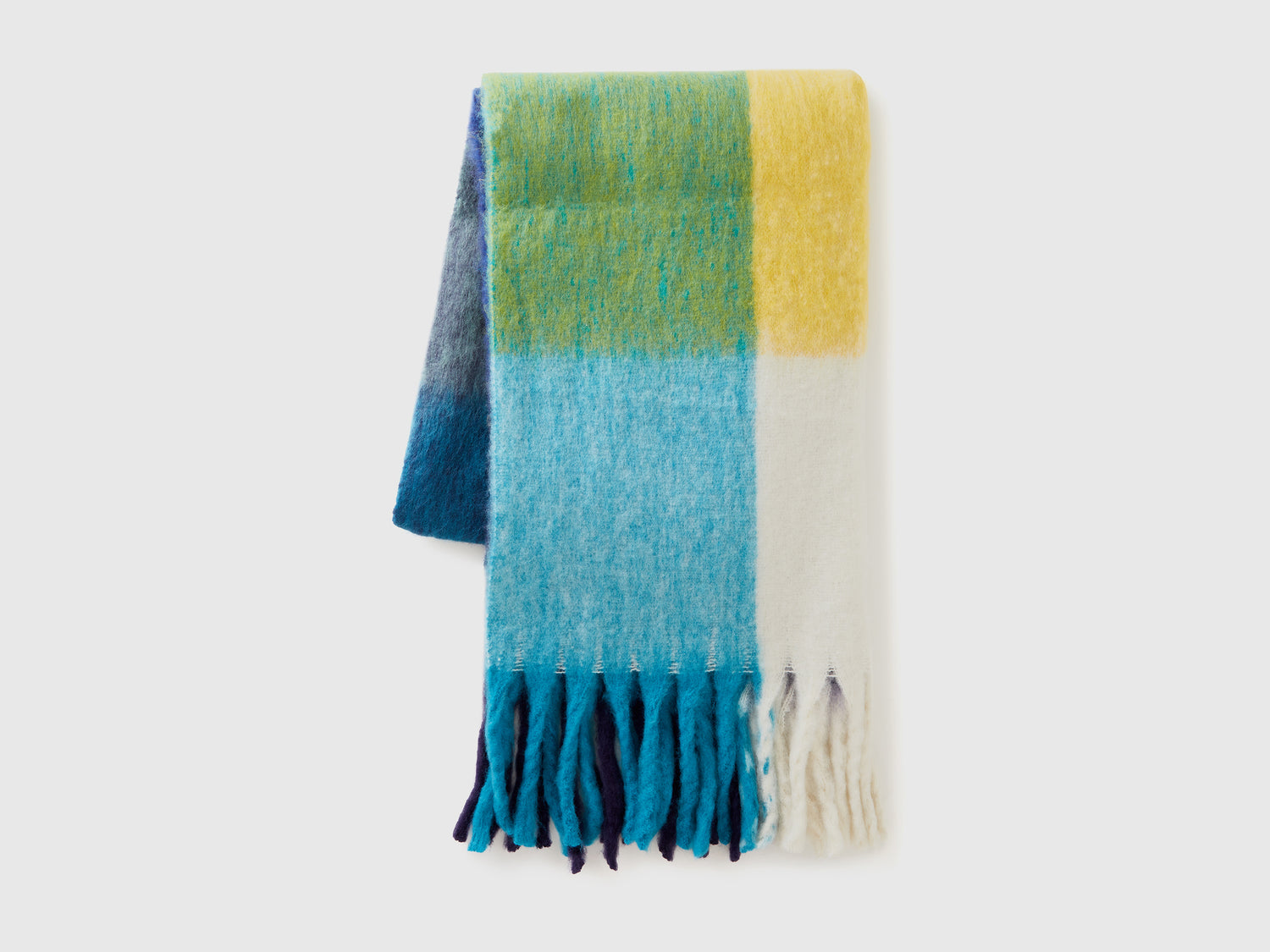 Sciarpa oversize a quadri da donna multi-color | Benetton Outlet