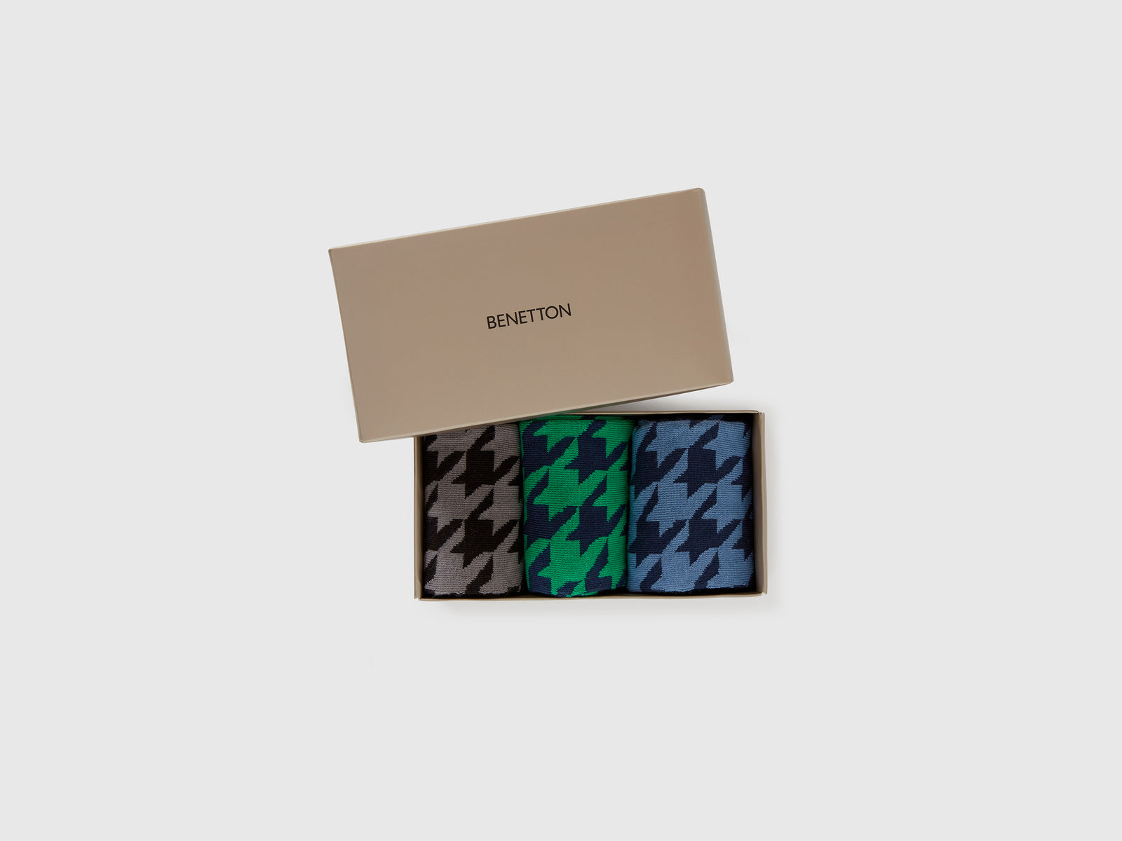 Calzini lunghi pied de poule da uomo multi-color 2 | Benetton Outlet