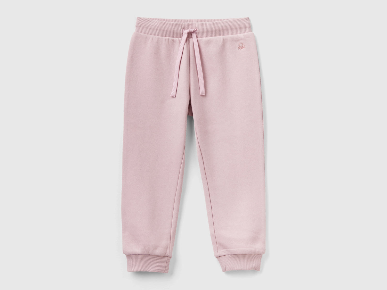 Joggers in felpa con coulisse da bimba rosa | Benetton Outlet
