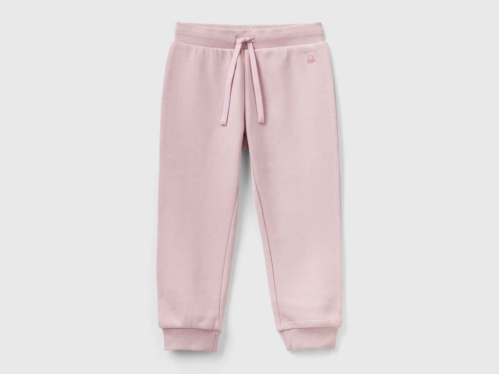 Joggers in felpa con coulisse da bimba rosa | Benetton Outlet
