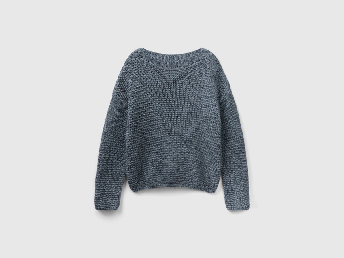 Maglia con scollo a barchetta